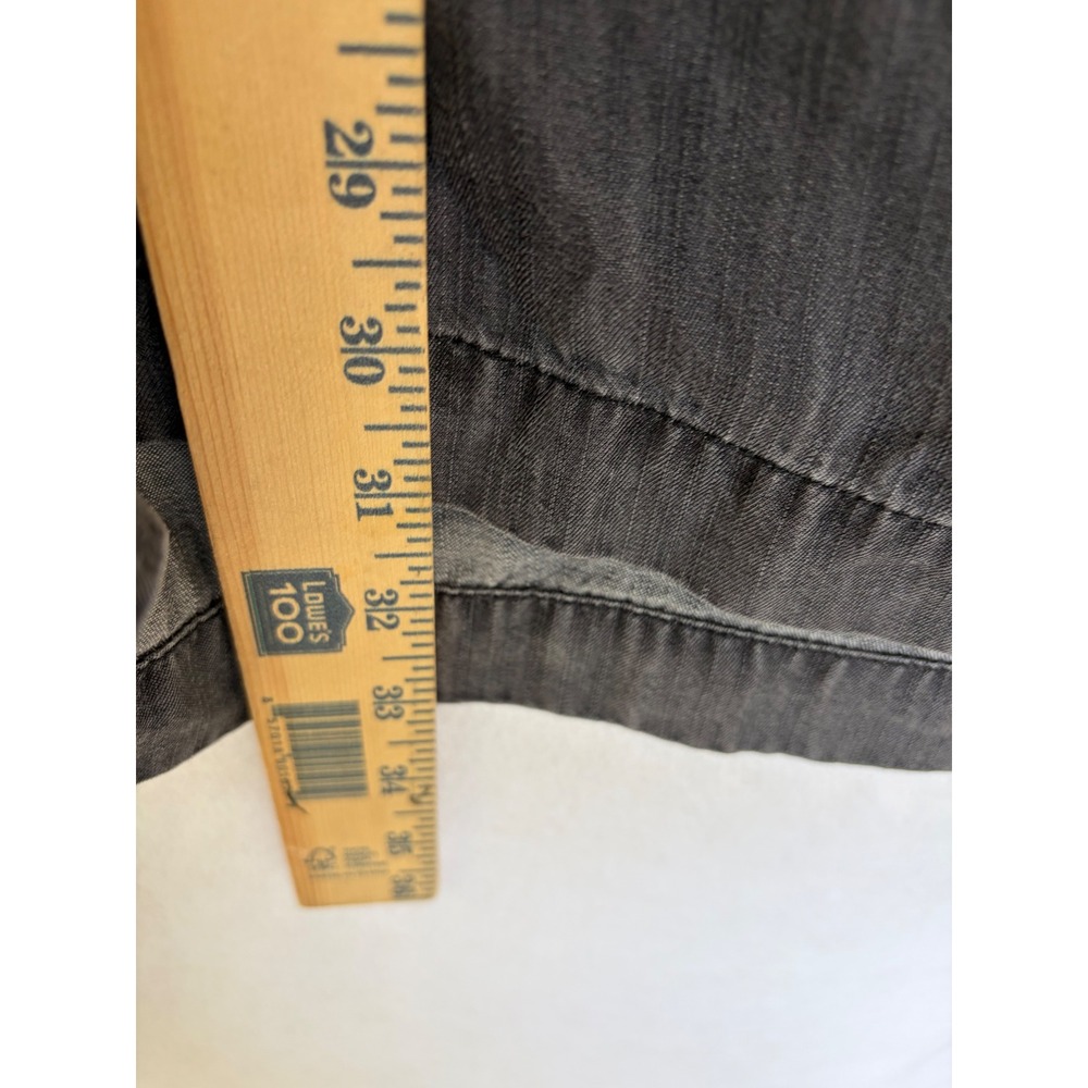 Soft Surroundings Gray Nantucket Tencil Hooded Tunic 1X Lagenlook Oversize - Picture 5 of 8